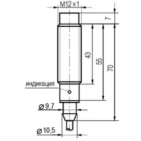 Индуктивный датчик ТЕКО ISN EF2A8-31P-4-LZ-V