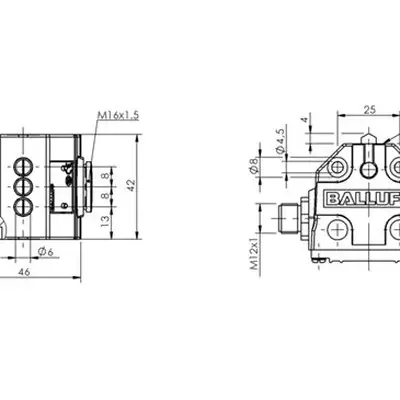 Блочный выключатель Balluff BNS 819-B03-D08-40-13-S80L