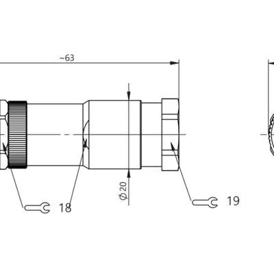 Разъем Balluff BCC M434-0000-2S-000-61X4A5-000