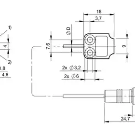 Оптоволоконный кабель Balluff BOH DK-R027-003-01-S49F