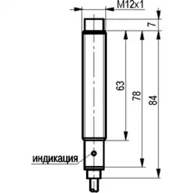 Индуктивный датчик ТЕКО ISN E24A-12-4-L