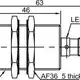Индуктивный датчик LANBAO LR30XBN15DLO-E2