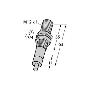 Индуктивный датчик TURCK BI2-EM12D-AP6/S120