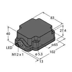 Индуктивный датчик TURCK NI75U-Q80WD-VP6X2-H1141