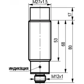 Индуктивный датчик ТЕКО ISN EC71A-01G-14E-LS27