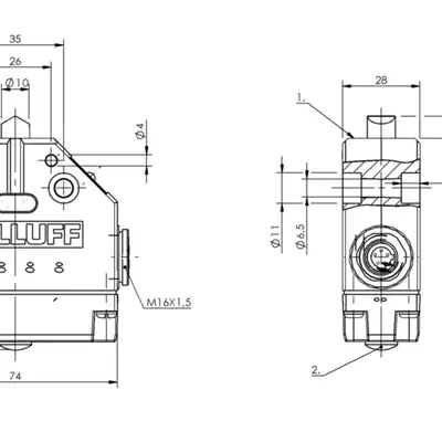 Одиночный выключатель Balluff BNS 819-FD-60-101-FE-S80L