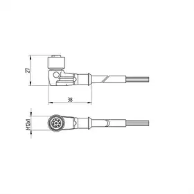 Разъем с кабелем Wenglor S88W-5MPUR