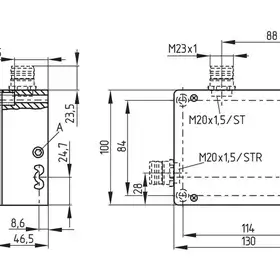 Дверной выключатель безопасности Schmersal EX-AZM 415-02/02ZPKA-24VAC/DC-3D