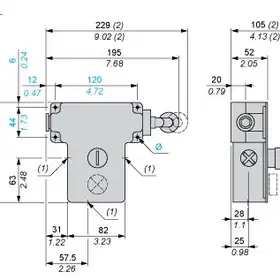 Тросовый выключатель аварийной остановки Telemecanique XY2CE1A470