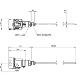 Радарный уровнемер Balluff BMD 1LTA-2000/10A-AE520K-KM20K