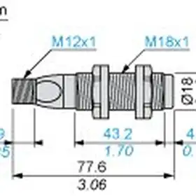 Ультразвуковой датчик Telemecanique XX518A3NAM12