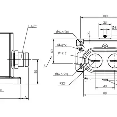 Блочный выключатель Balluff BNS 819-D04-L16-100-10-FD-S90R