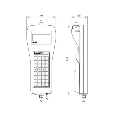 RFID портативный прибор чтения-записи Balluff BIS L-811-0-003