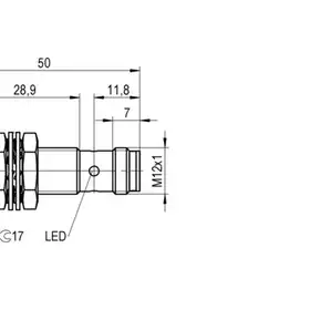 Индуктивный датчик расстояния Balluff BAW M12ME-ICC70G-S04G