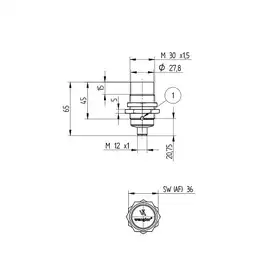 Индуктивный датчик Wenglor I30A002