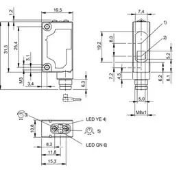 Оптический датчик Balluff BOS 5K-PU-LR10-S75