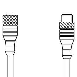 Соединительный кабель Leuze Electronic KDS U-M8-4A-M8-4A-P1-006