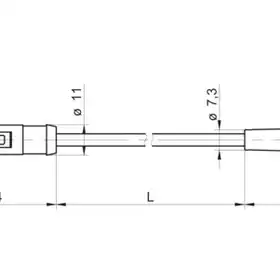Соединительный кабель Baumer ESG 34S/KSG32SH0100