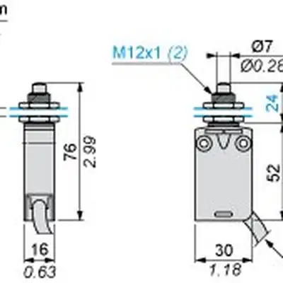 Kонцевой выключатель Telemecanique XCMD21F0L3