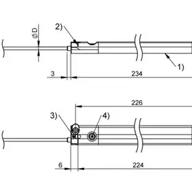 Датчик линейных перемещений Balluff BMP 01-EL1PP21A-0224-00-P00,5-S4