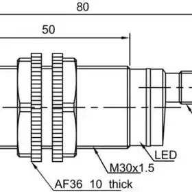 Оптический датчик LANBAO PR30S-DM5DNR-E2