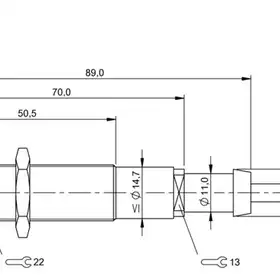 Индуктивный датчик Balluff BES 516-335-AO-X-PU-05