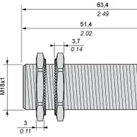 Индуктивный датчик Telemecanique XS618B1NBL2