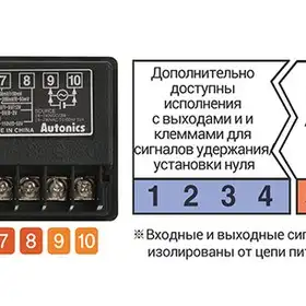 Цифровой индикатор-измеритель Autonics MX4W-V-FN