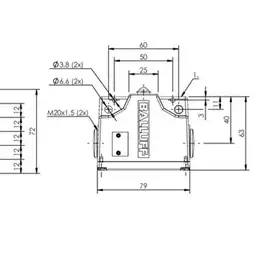 Блочный выключатель Balluff BNS 819-B05-K12-61-12-10
