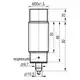 Индуктивный датчик ТЕКО ISN EF81A-12-15-LZ-C