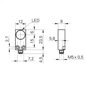 Индуктивный датчик Baumer IFFM 12P37A3/S05L