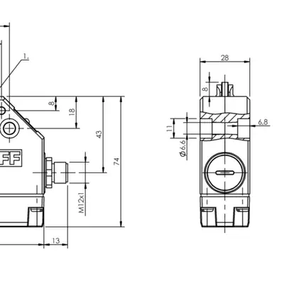 Одиночный выключатель Balluff BNS 813-FL-60-186-S80R