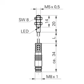 Индуктивный датчик Baumer IFRM 05P15A3/KS35PL