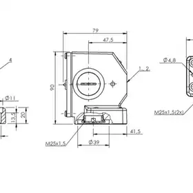 Блочный выключатель Balluff BNS 816-B03-PA-12-605-11