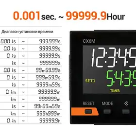 Счетчик-таймер Autonics CX6S-2P4F