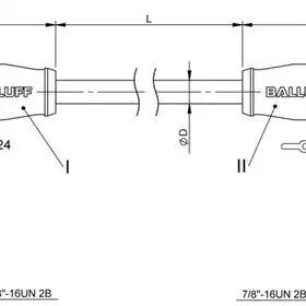 Соединительный кабель Balluff BCC A315-A315-70-335-VX45W6-010