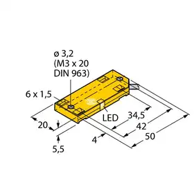 Емкостной датчик TURCK BC5-QF5.5-Y1X/S250