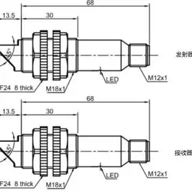 Оптический датчик LANBAO PR18GS-TM20DNR-E2