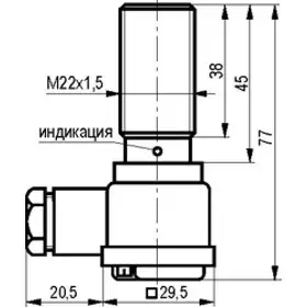 Индуктивный датчик ТЕКО ISB AT6A-31P-7-LZ-C