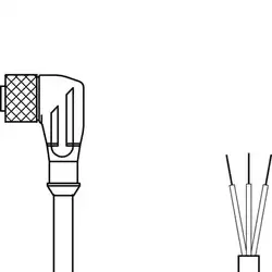 Разъем с кабелем Leuze Electronic KD U-M8-3W-P1-020-DP