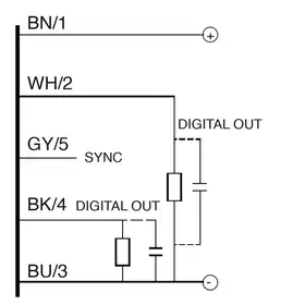 Ультразвуковой датчик DATASENSING UK1F/GW-2ESY