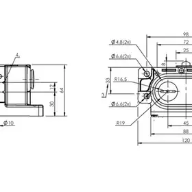 Блочный выключатель Balluff BNS 813-D02-D12-62-22-02