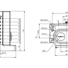 Блочный выключатель Balluff BNS 813-D08-L12-100-12-08