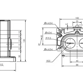 Блочный выключатель Balluff BNS 813-D06-D12-100-22-06-FC