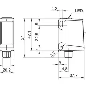 Оптический датчик Baumer O500W.TR-ZZZZ.PVO