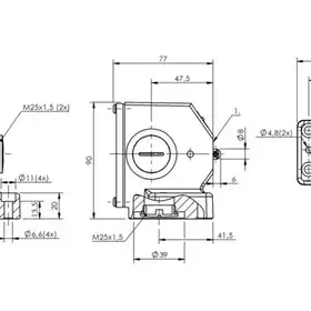 Блочный выключатель Balluff BNS 813-B06-R12-72-20-04