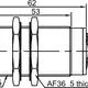 Индуктивный датчик LANBAO LR30XCF10ATC