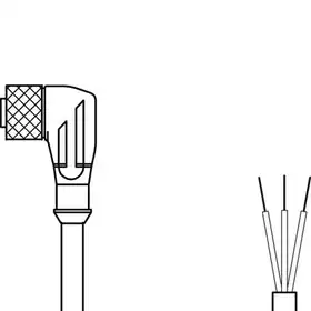 Разъем с кабелем Leuze Electronic KD U-M8-3W-V1-020-DP