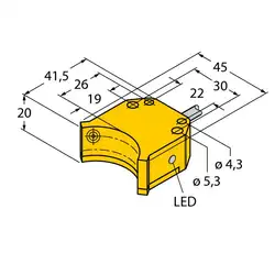 Индуктивный датчик TURCK NI4-DS20-2Y1X2