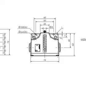 Блочный выключатель Balluff BNS 813-B05-L12-61-A-10-01